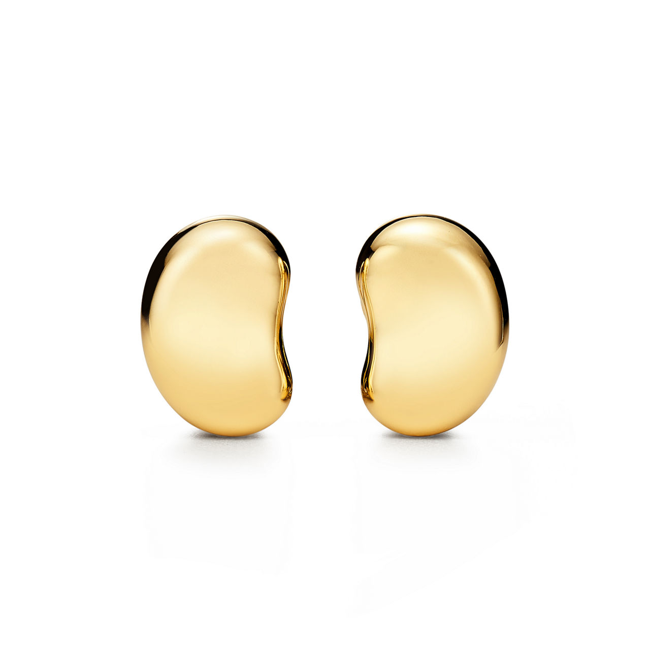 Bean® design Ear Clips in Yellow Gold, 20 mm