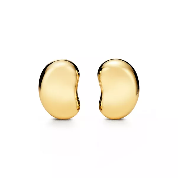 Bean® design Ear Clips in Yellow Gold, 20 mm