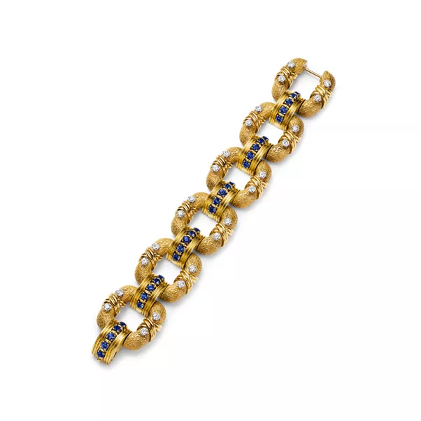 Bracciale Cooper in oro giallo e platino