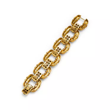 Jean Schlumberger by Tiffany:Cooper Bracelet in Yellow Gold and Platinum, 2