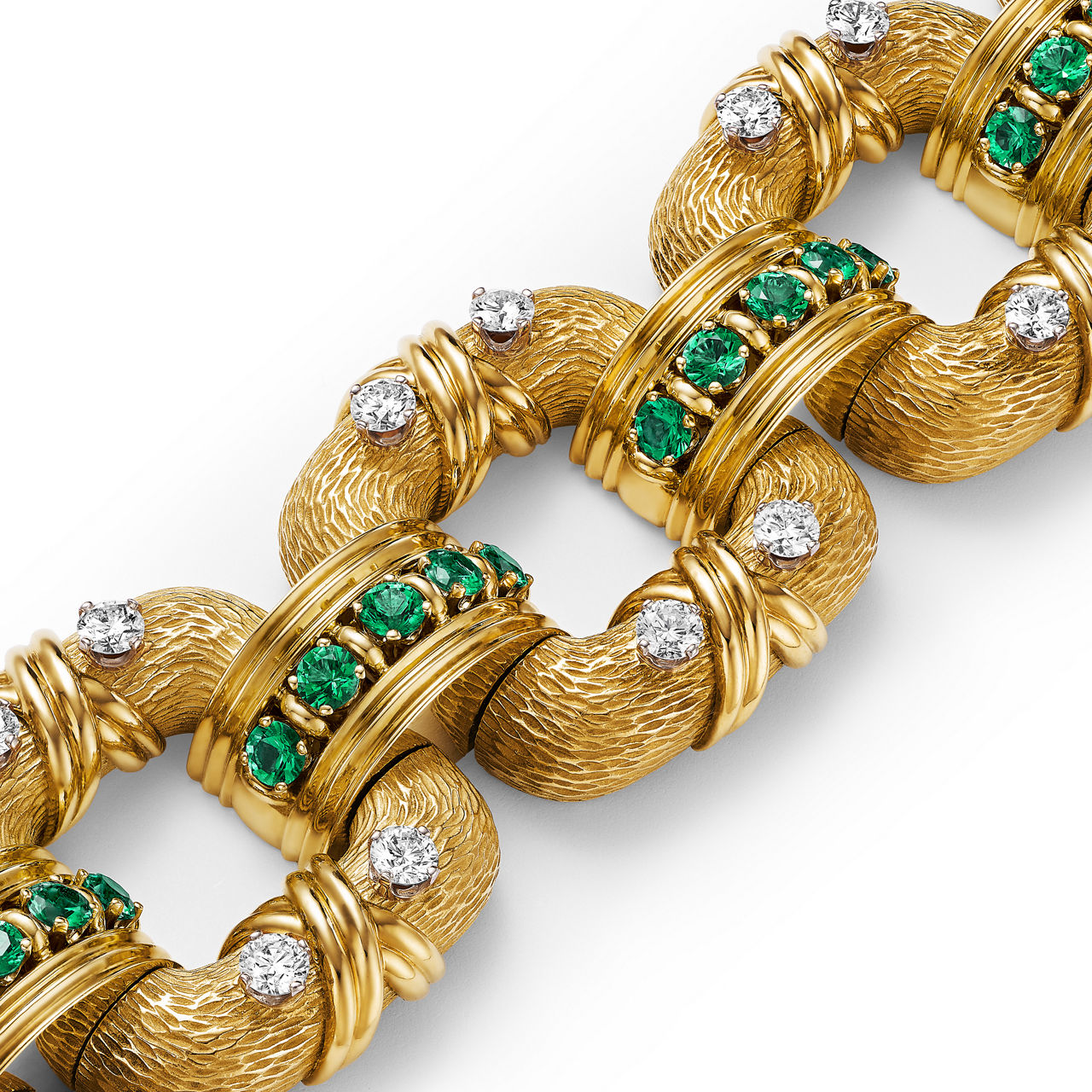 Jean Schlumberger by Tiffany:Cooper Bracelet in Yellow Gold and Platinum image number 3