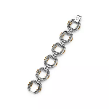 Jean Schlumberger by Tiffany:Cooper Bracelet in Platinum and Yellow Gold, 3