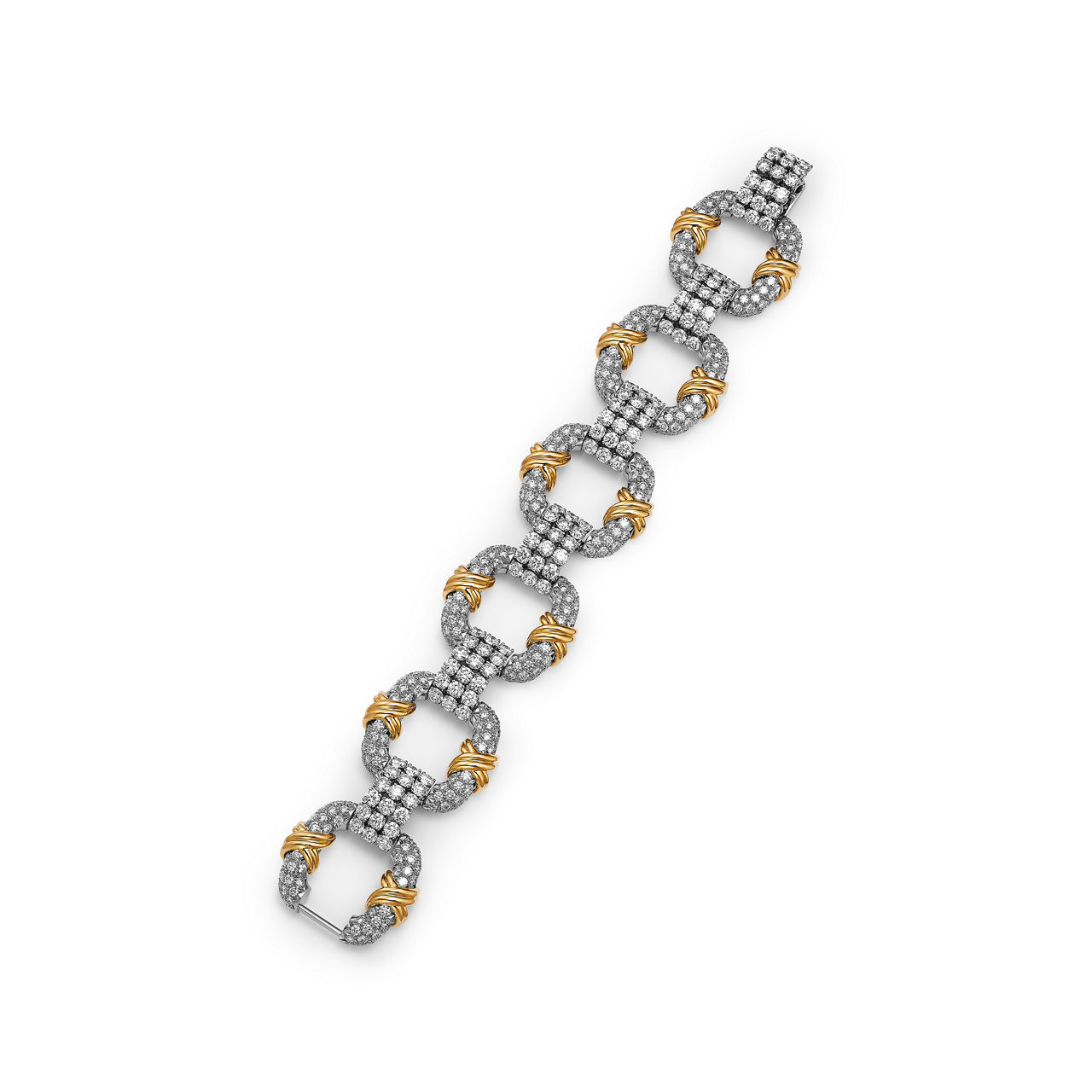 Cooper Bracelet in Platinum and Yellow Gold