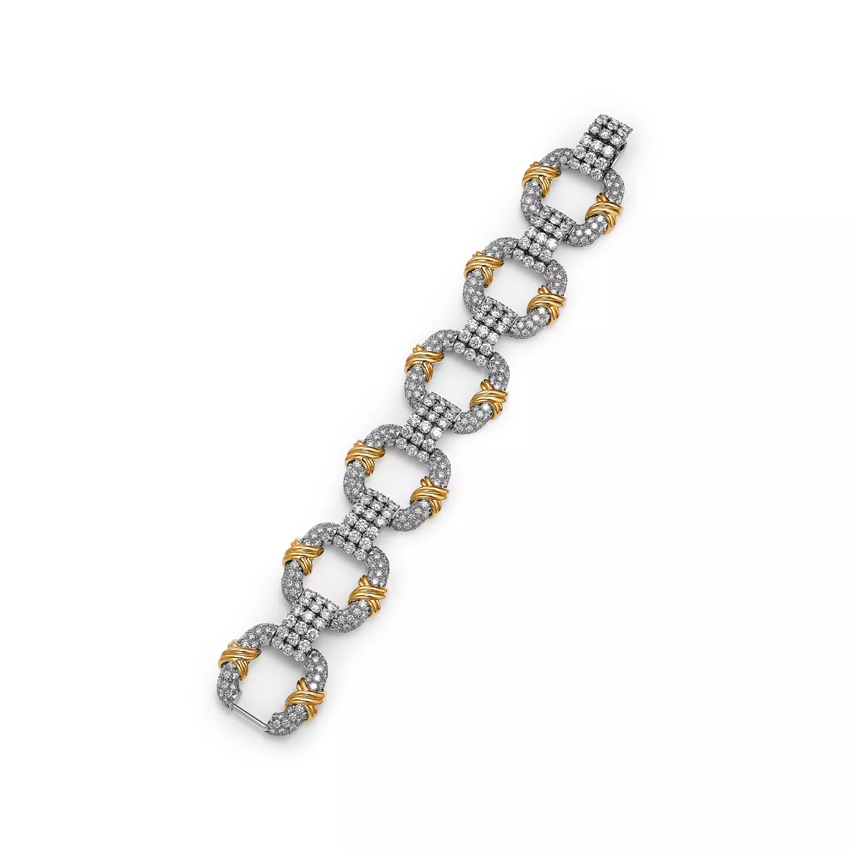 Cooper Bracelet in Platinum and Yellow Gold