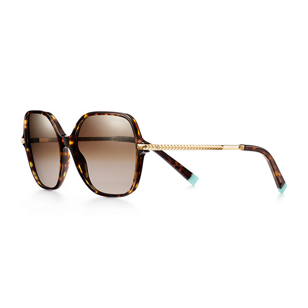 Wheat Leaf:Sunglasses in Tortoise Acetate with Gradient Brown Lenses