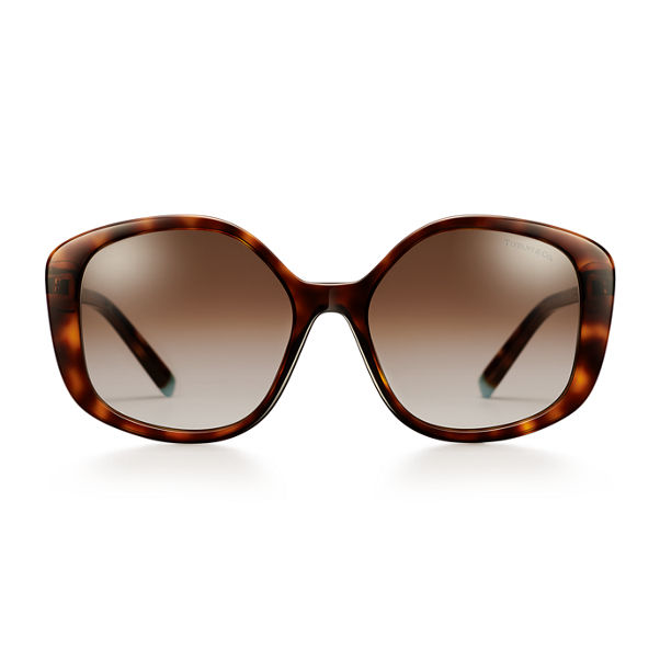 Diamond Point:Sunglasses in Tortoise Acetate with Gradient Brown Lenses