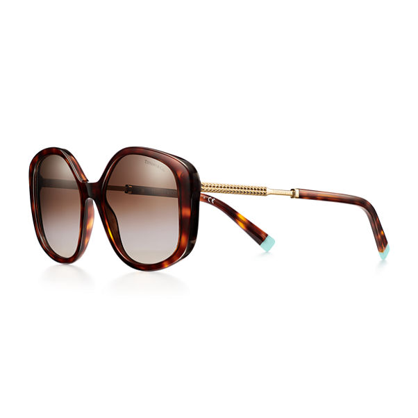 Diamond Point:Sunglasses in Tortoise Acetate with Gradient Brown Lenses