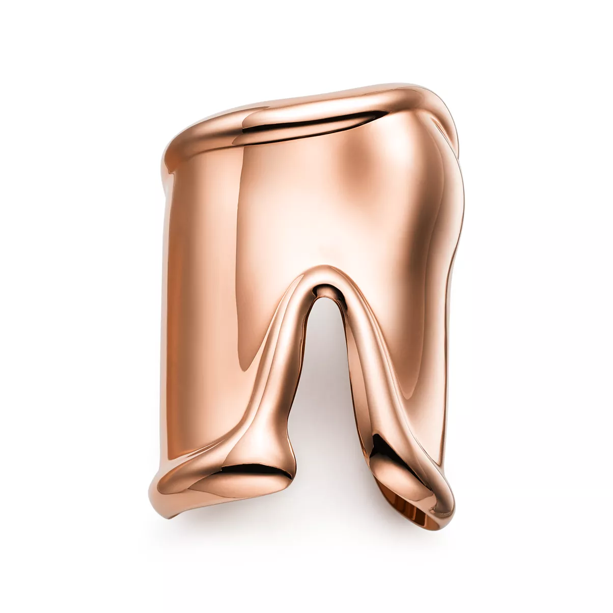 Large Bone Cuff in 18k Rose Gold
