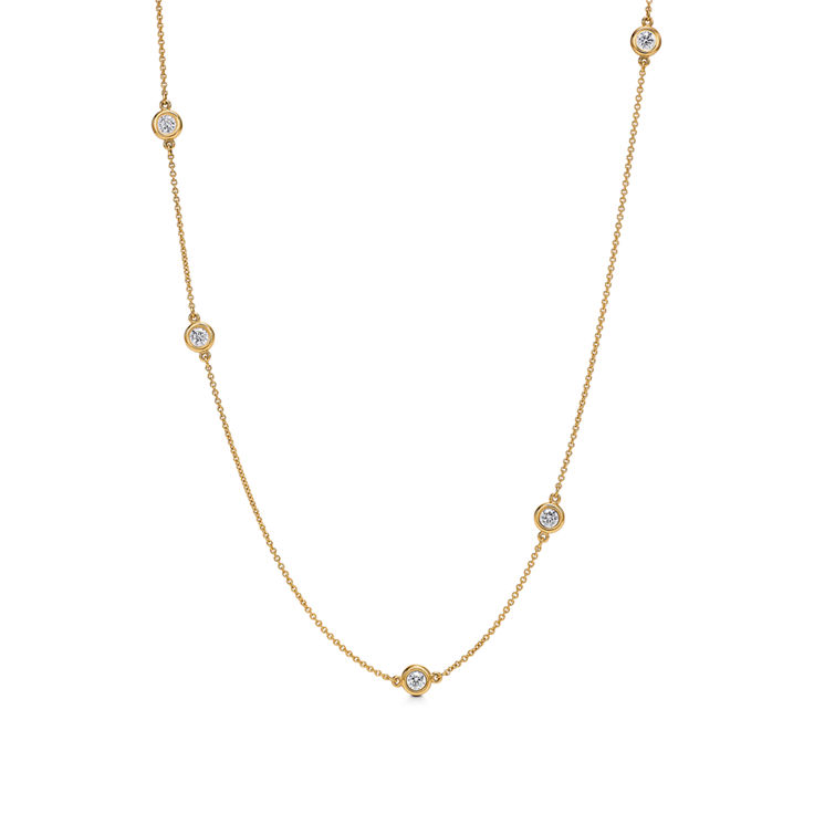 Elsa Peretti® Diamonds by the Yard®:Sprinkle Halskette in Gelbgold Bildnummer 4