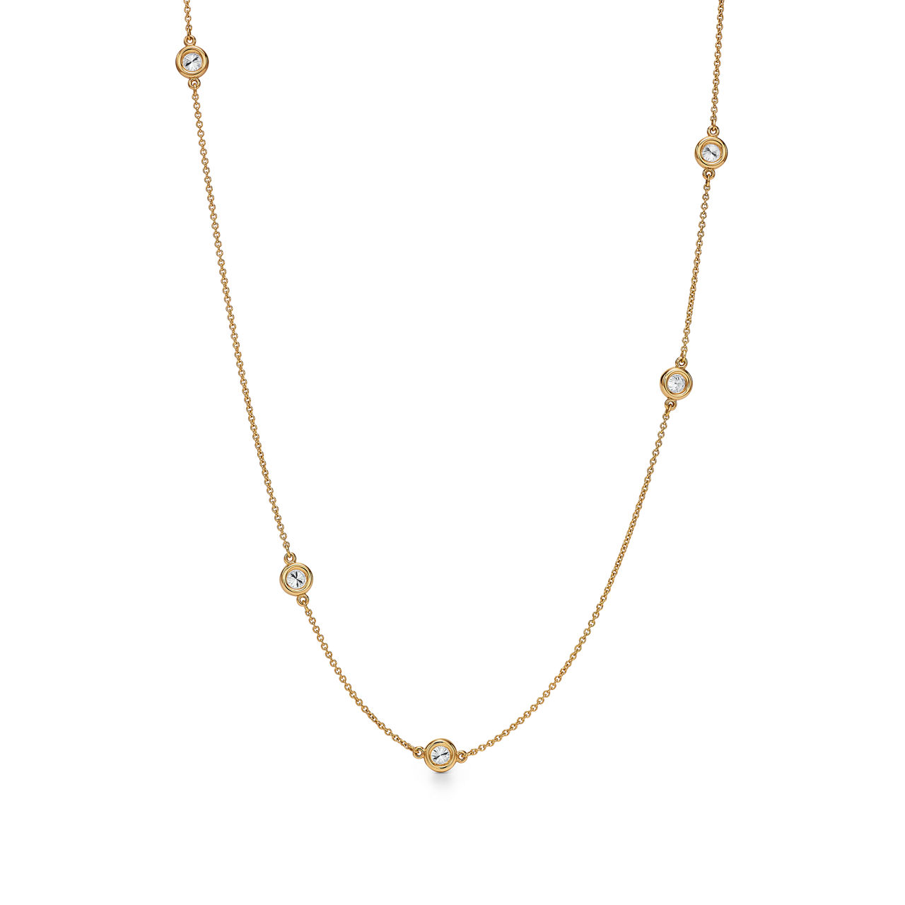 Elsa Peretti® Diamonds by the Yard®:Sprinkle Halskette in Gelbgold Bildnummer 6