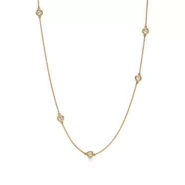 Elsa Peretti® Diamonds by the Yard®:Sprinkle Necklace in Yellow Gold, 6