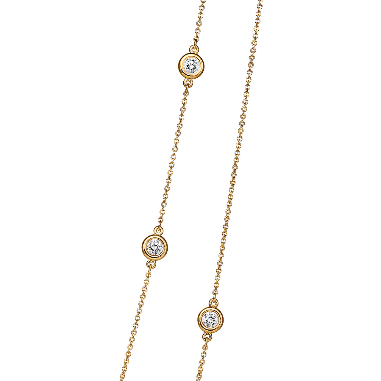 Elsa Peretti® Diamonds by the Yard®:Sprinkle Halskette in Gelbgold Bildnummer 7