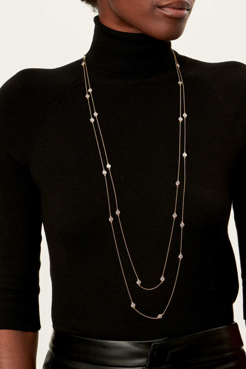 Collana Sprinkle Diamonds by the Yard® in oro giallo