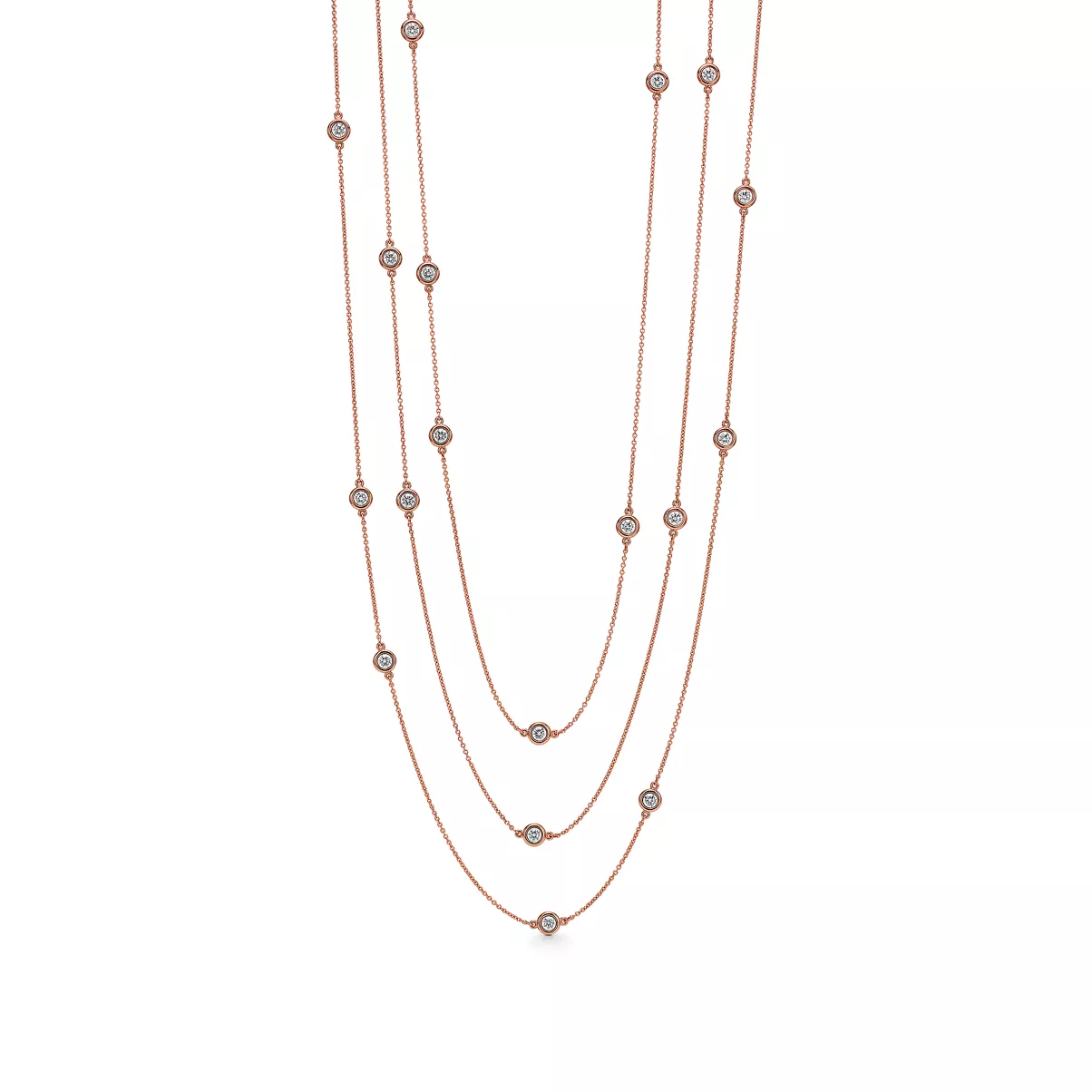 Diamonds by the Yard&reg; Sprinkle Necklace in Rose Gold