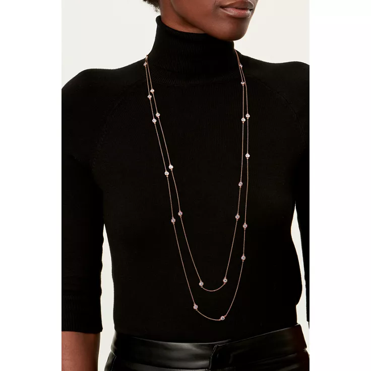 Elsa Peretti®:Sprinkle Necklace in Rose Gold, 1