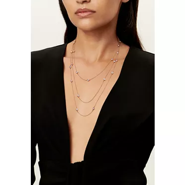 Elsa Peretti®:Sprinkle Necklace in Rose Gold, 2