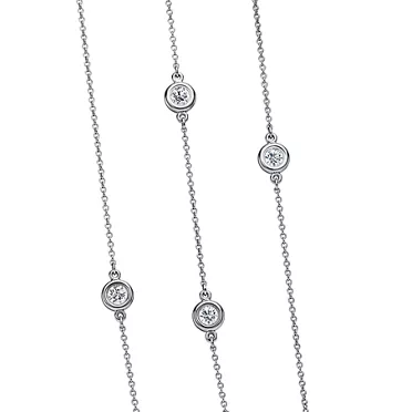 Elsa Peretti® Diamonds by the Yard®:Sprinkle Necklace in Platinum, 6