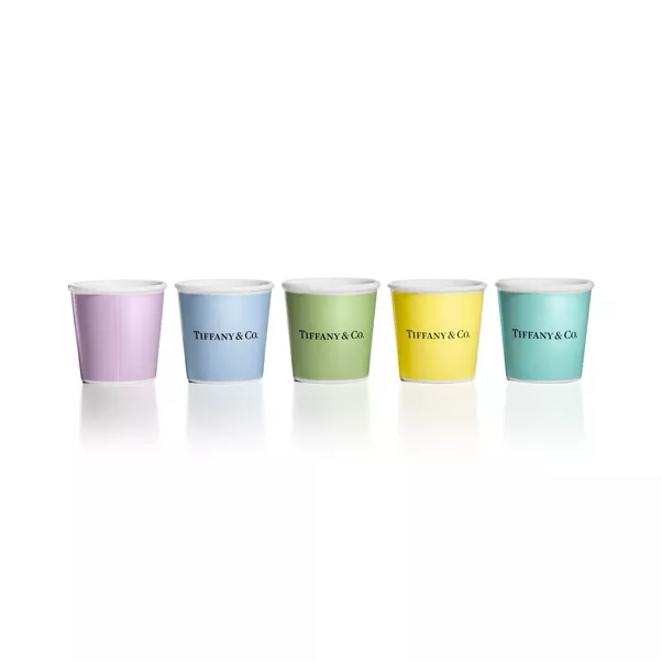 Tiffany Espresso Cups in Bone China, Set of Five