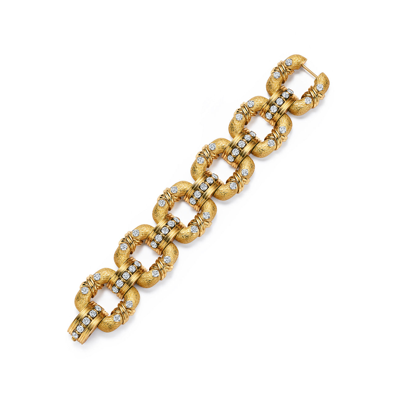 Cooper Bracelet in Yellow Gold and Platinum