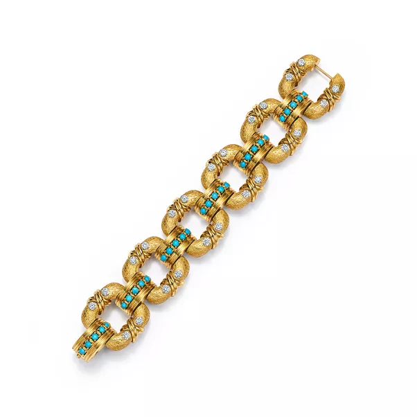 Cooper Bracelet in Yellow Gold and Platinum