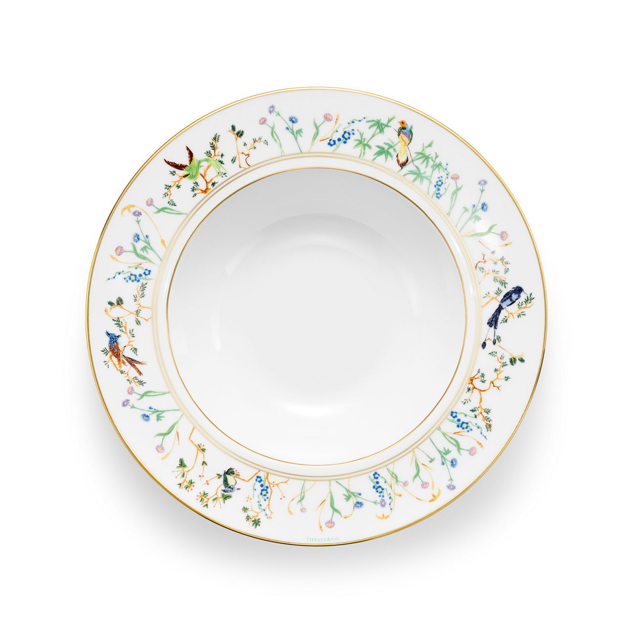 Plato hondo de porcelana