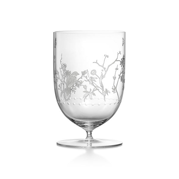 Tiffany Jardin:Water Glass in Hand-etched Glass