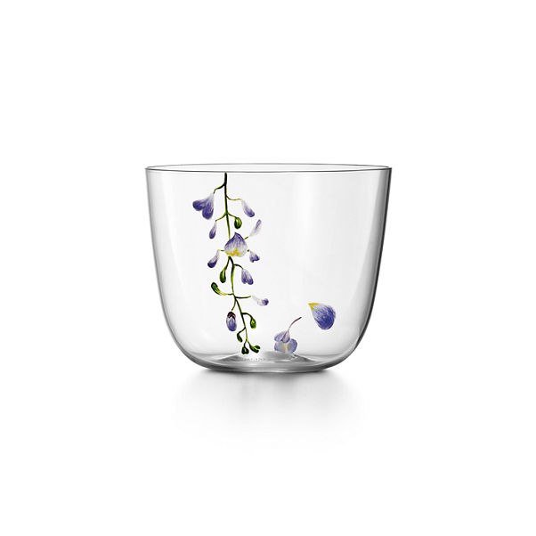 Tiffany Wisteria:Water Glass in Glass