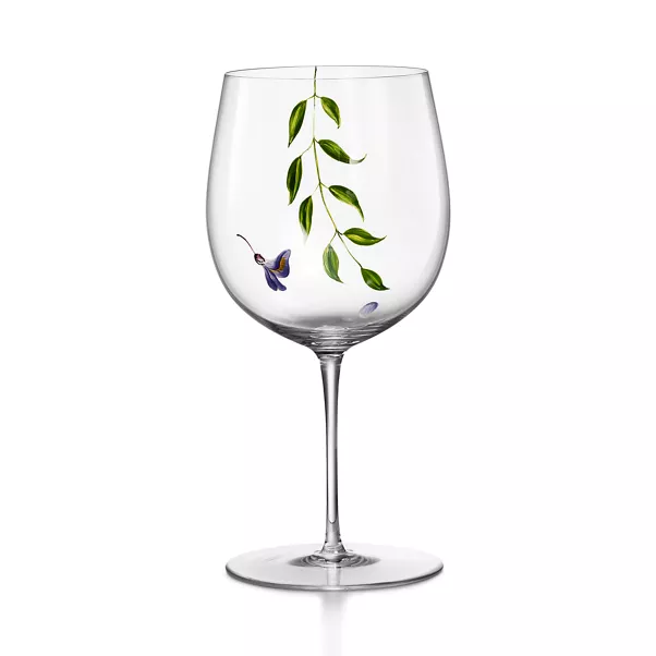 Red Wine Glass in Glass