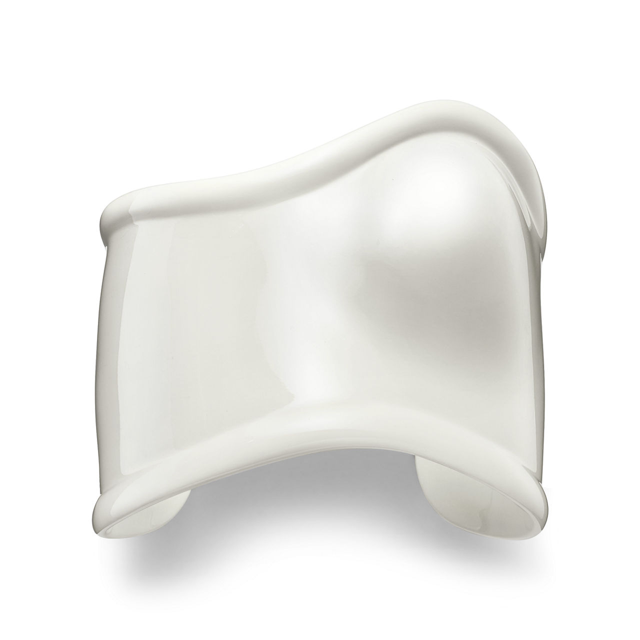 Elsa Peretti®:Medium Bone Cuff in White Finish Over Copper image number 0