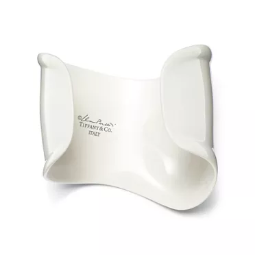 Elsa Peretti®:Medium Bone Cuff in White Finish Over Copper, 3