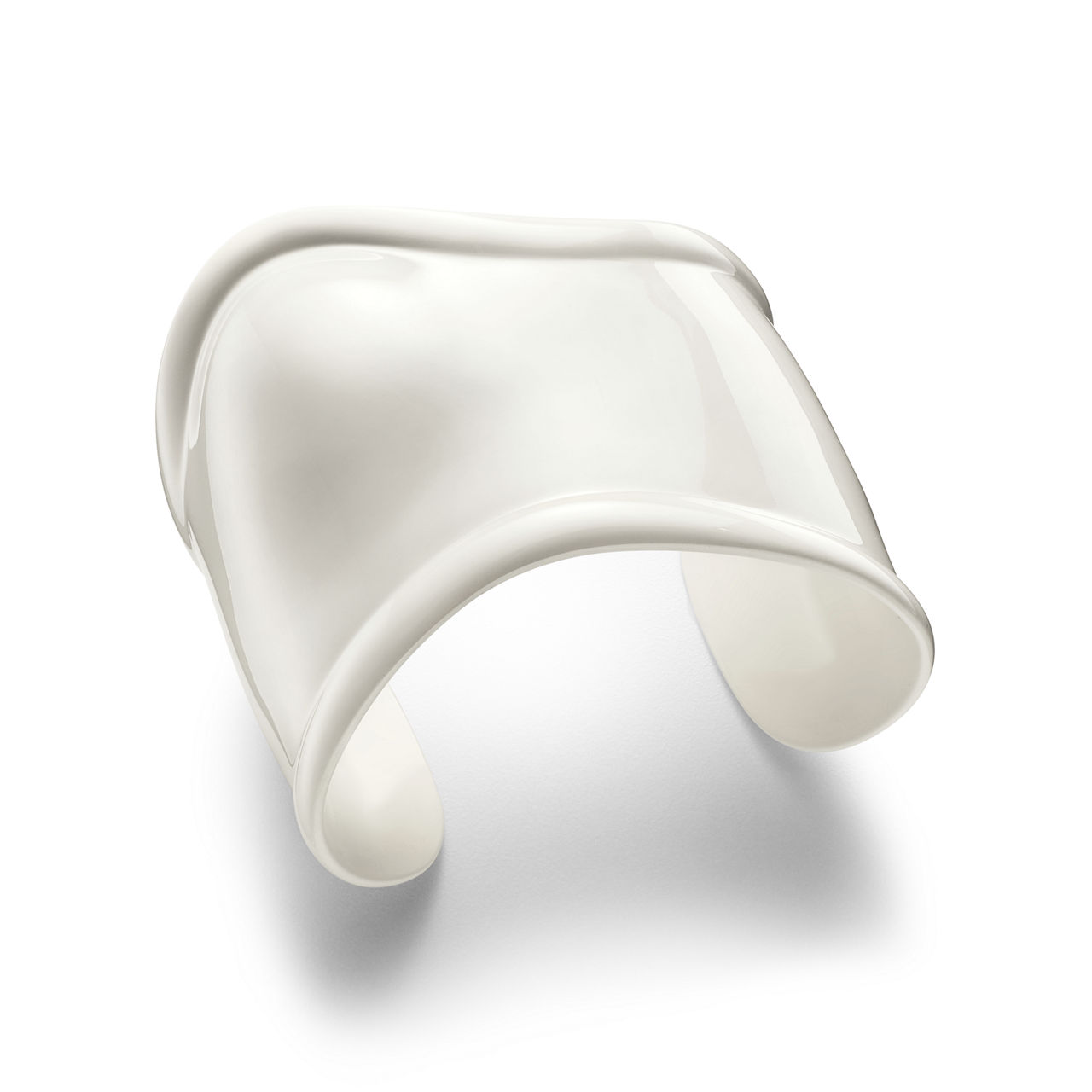 Elsa Peretti®:Medium Bone Cuff in White Finish Over Copper image number 2