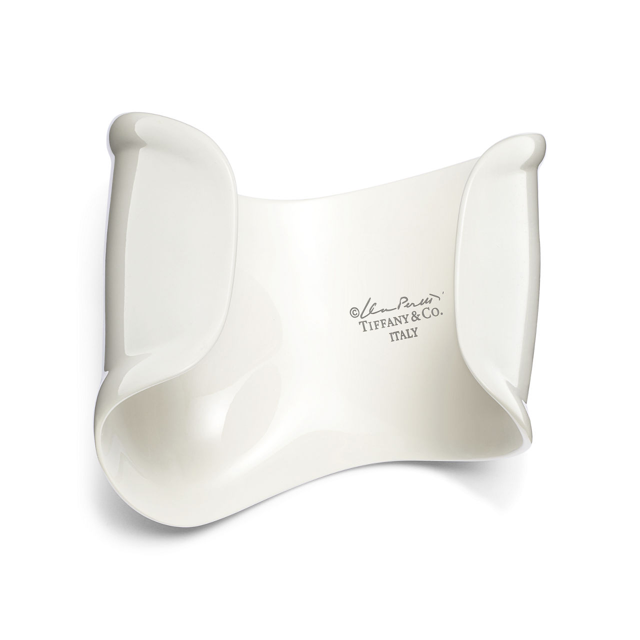 Elsa Peretti®:Medium Bone Cuff in White Finish Over Copper image number 3