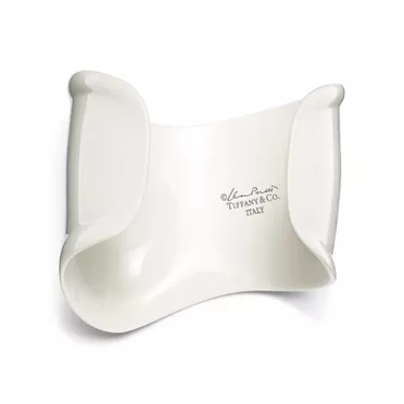 Elsa Peretti®:Medium Bone Cuff in White Finish Over Copper, 3