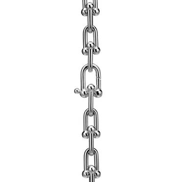 Tiffany HardWear:Medium Link Necklace in White Gold with Diamonds, 3