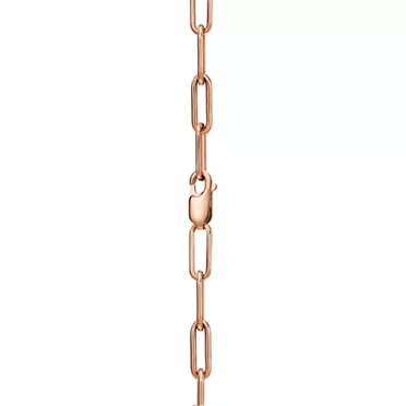 Tiffany Lock:Pendant in Rose and White Gold with Diamonds, Extra Large, 3