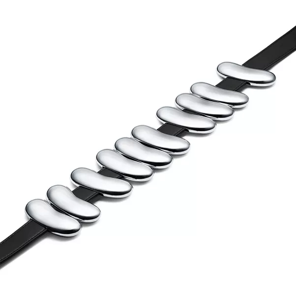 Bean® design Belt in Sterling Silver and Leather