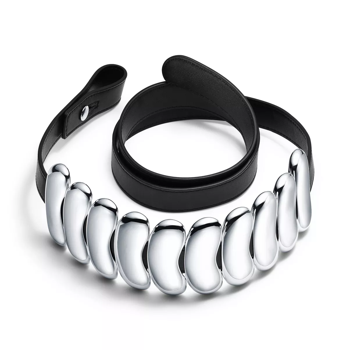 Bean&reg; design Belt in Sterling Silver and Leather