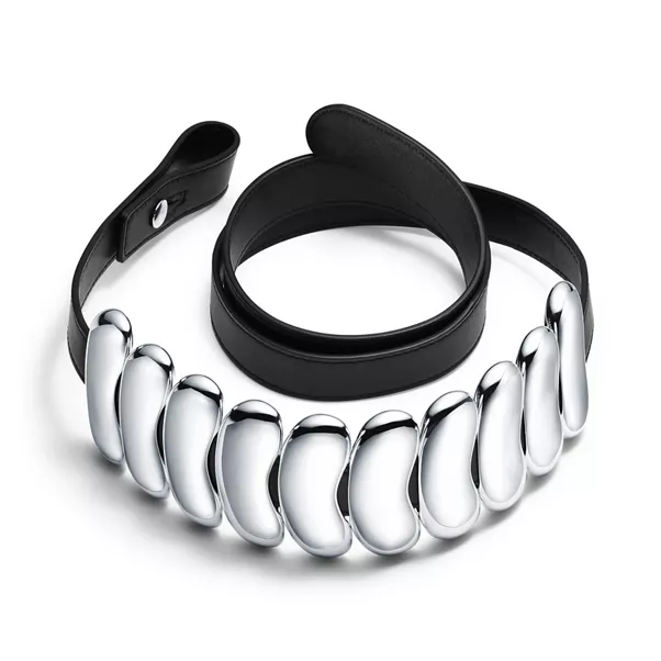 Bean® design Belt in Sterling Silver and Leather