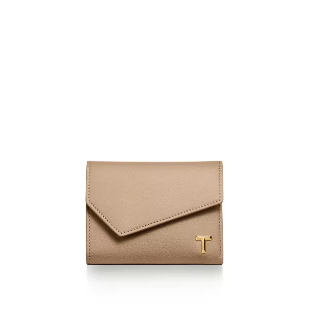 Wallet in Taupe Leather