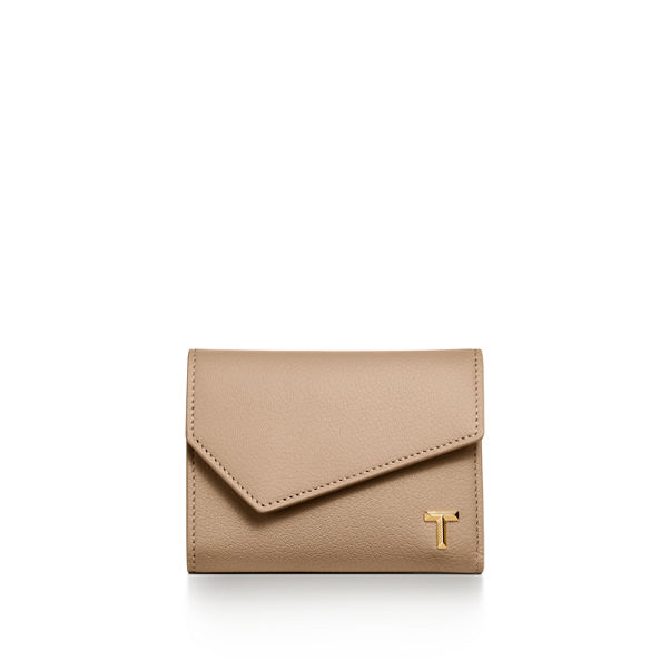 Tiffany T:Wallet in Taupe Leather