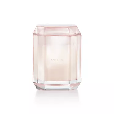 Tiffany Facets:57th & Fifth Candle in Morganite-colored Glass, 2