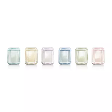 Tiffany Facets:57th & Fifth Candle in Morganite-colored Glass, 3