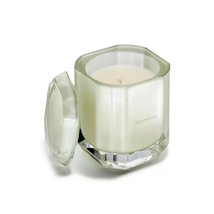 Tiffany Facets:The House of Tiffany Candle in Tsavorite-colored Glass, 1