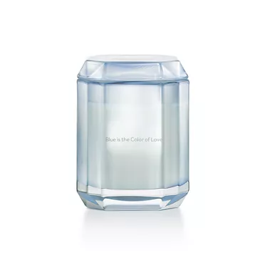 Tiffany Facets:Blue Is the Color of Love Candle in Tanzanite-colored Glass, 2