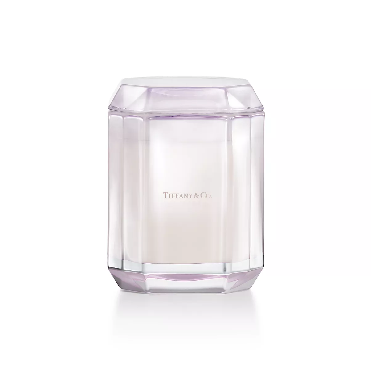 About Love Candle in Kunzite-colored Glass