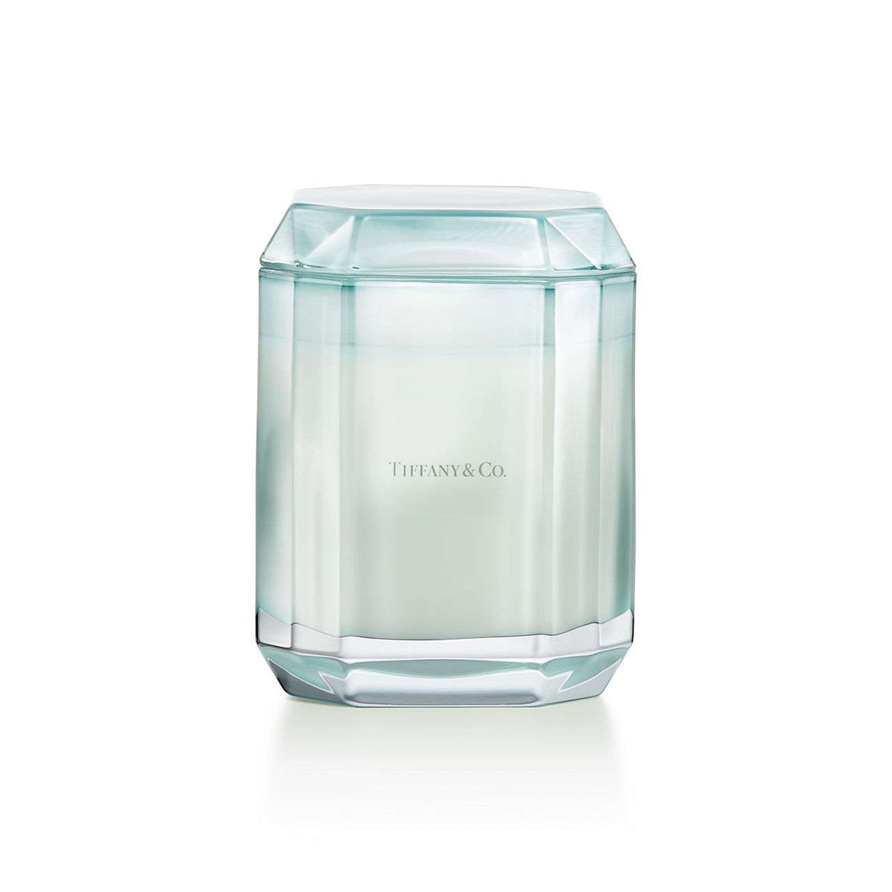 1837 Candle in Sapphire-colored Glass