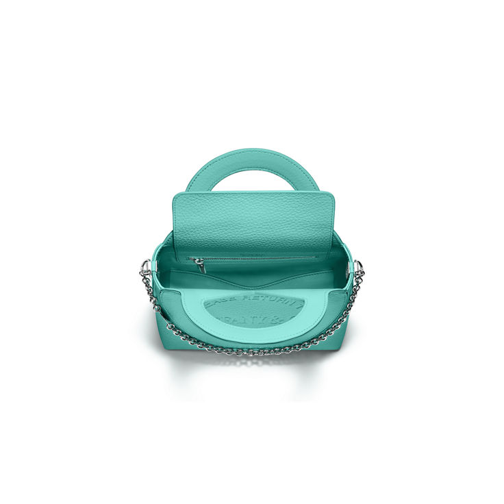 Return to Tiffany™:Mini-Tasche aus Leder in Tiffany Blue® Bildnummer 1