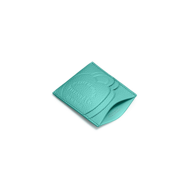 Return to Tiffany™:Kartenetui aus Leder in Tiffany Blue®