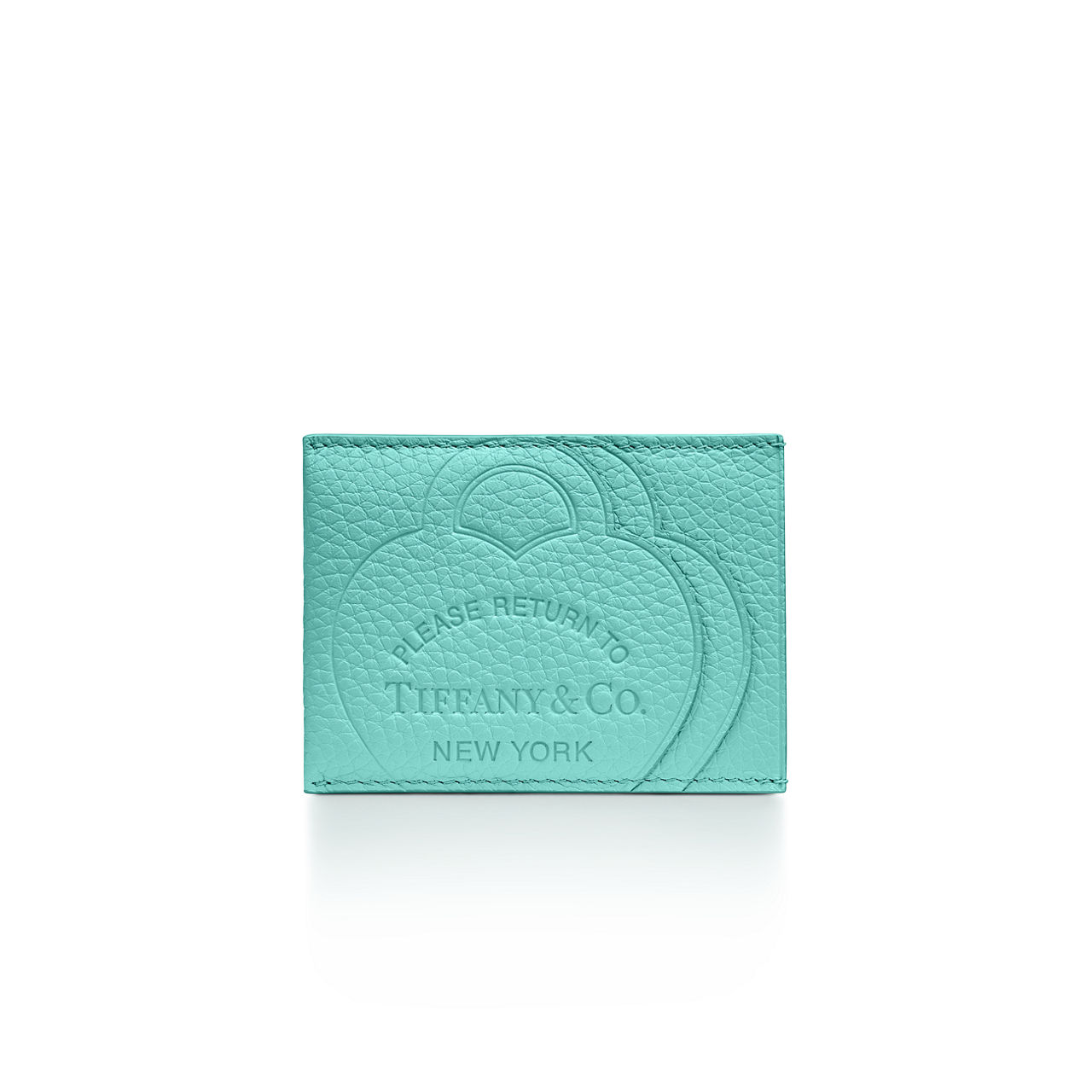 Return to Tiffany™:Card Case in Tiffany Blue® Leather image number 0