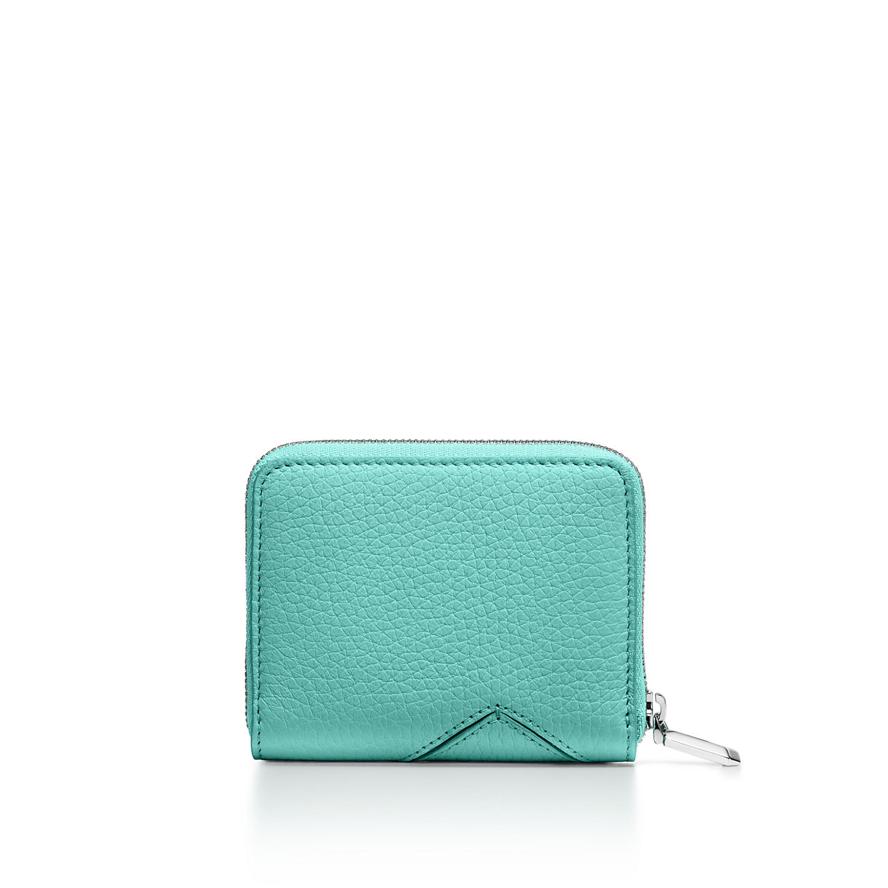 Return to Tiffany™:Kleines Portemonnaie mit Reißverschluss aus Leder in Tiffany Blue® Bildnummer 3